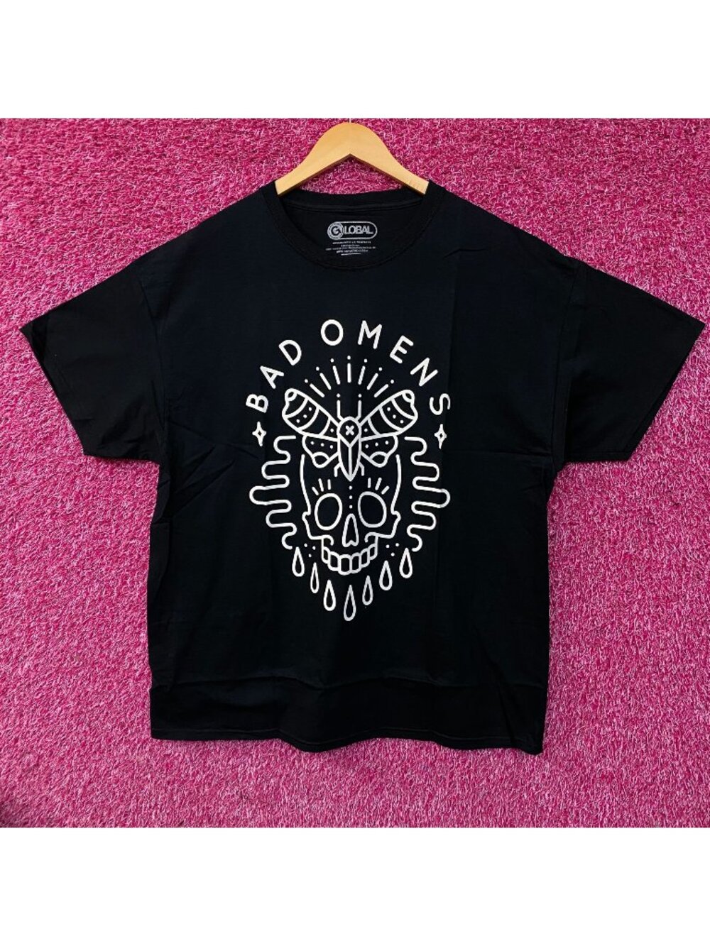 Bad Omens Skull Moth Heavy Metal Band T-shirt 2XL